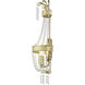 Valentina 1 Light 8 inch Hand Applied Winter Gold ADA Wall Sconce Wall Light