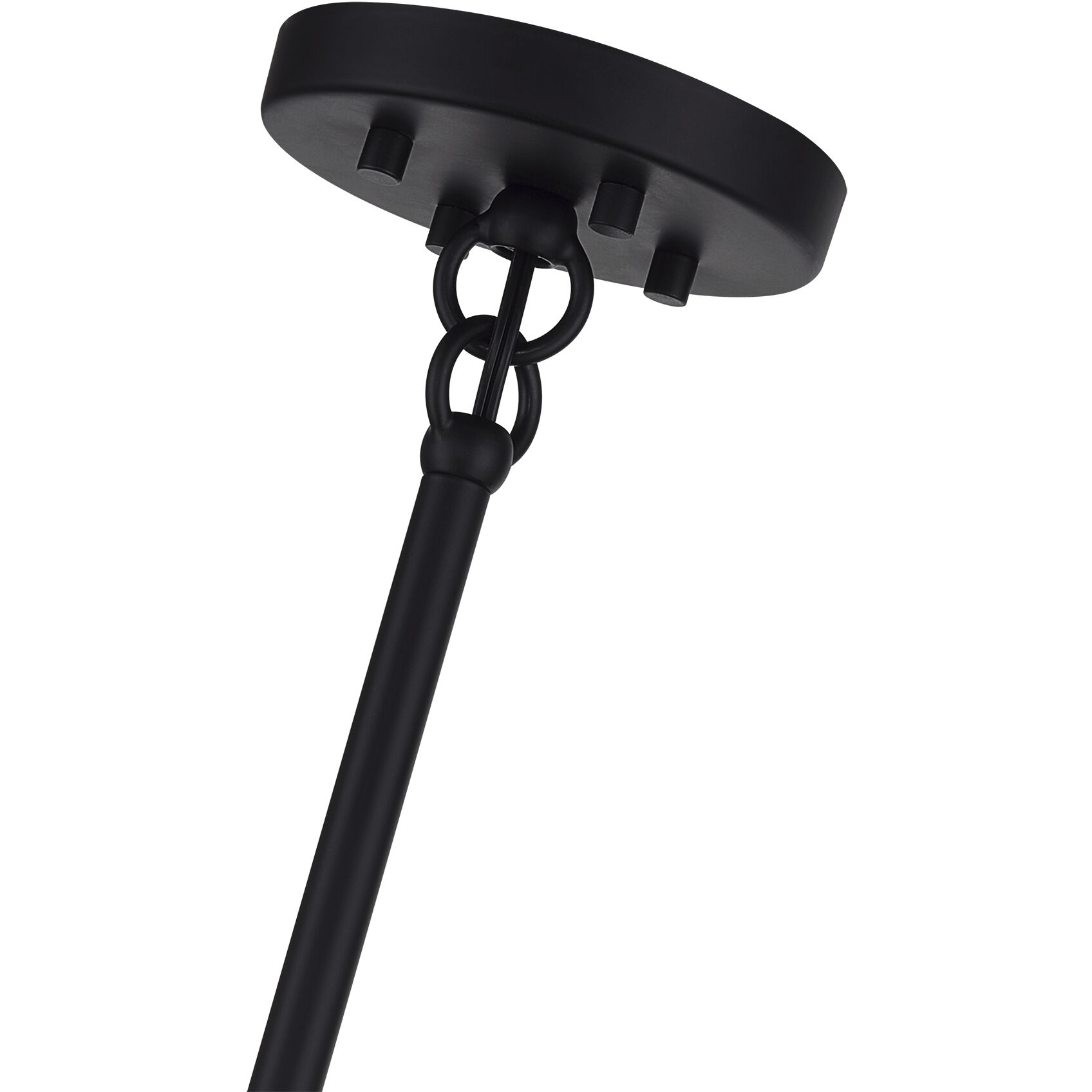 Helsinki 8 Light 38 inch Black with Brushed Nickel Accents Chandelier Ceiling Light