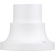 Outdoor Pier Mount Adapters 4.5 inch Textured White Pier Mount Adapter