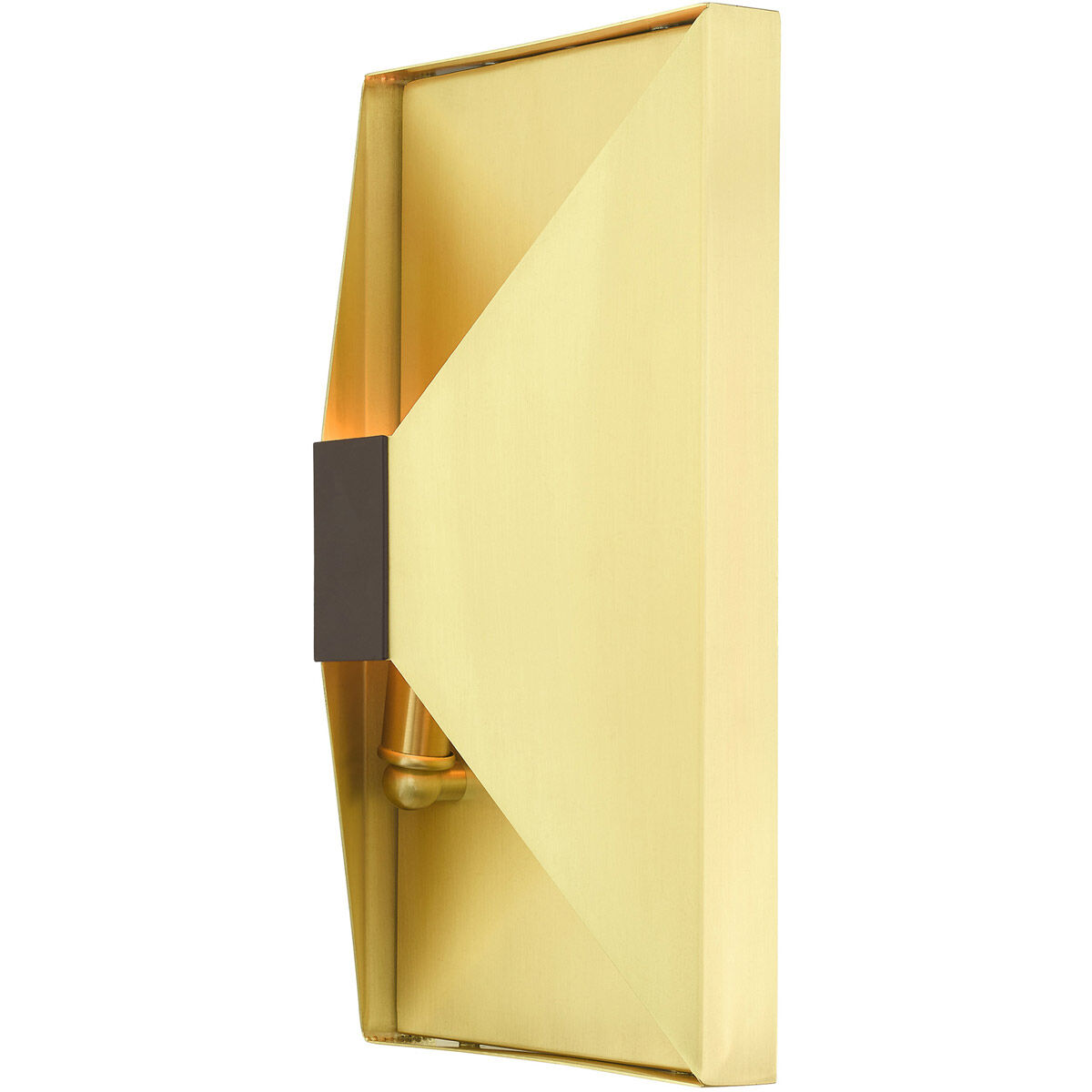 Lexford 2 Light 7 inch Satin Brass ADA ADA Sconce Wall Light