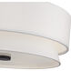 Fontana 4 Light 18 inch Bronze Semi-Flush Ceiling Light