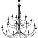 Estate 24 Light 60 inch Black Foyer Chandelier Ceiling Light