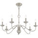 Windsor 7 Light 28 inch Brushed Nickel Chandelier Ceiling Light
