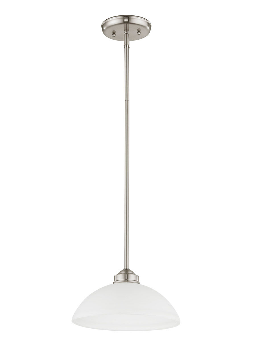 Somerset 1 Light 11 inch Brushed Nickel Pendant Ceiling Light 