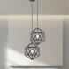 Geometric 1 Light 13 inch Scandinavian Gray Mini Pendant Ceiling Light
