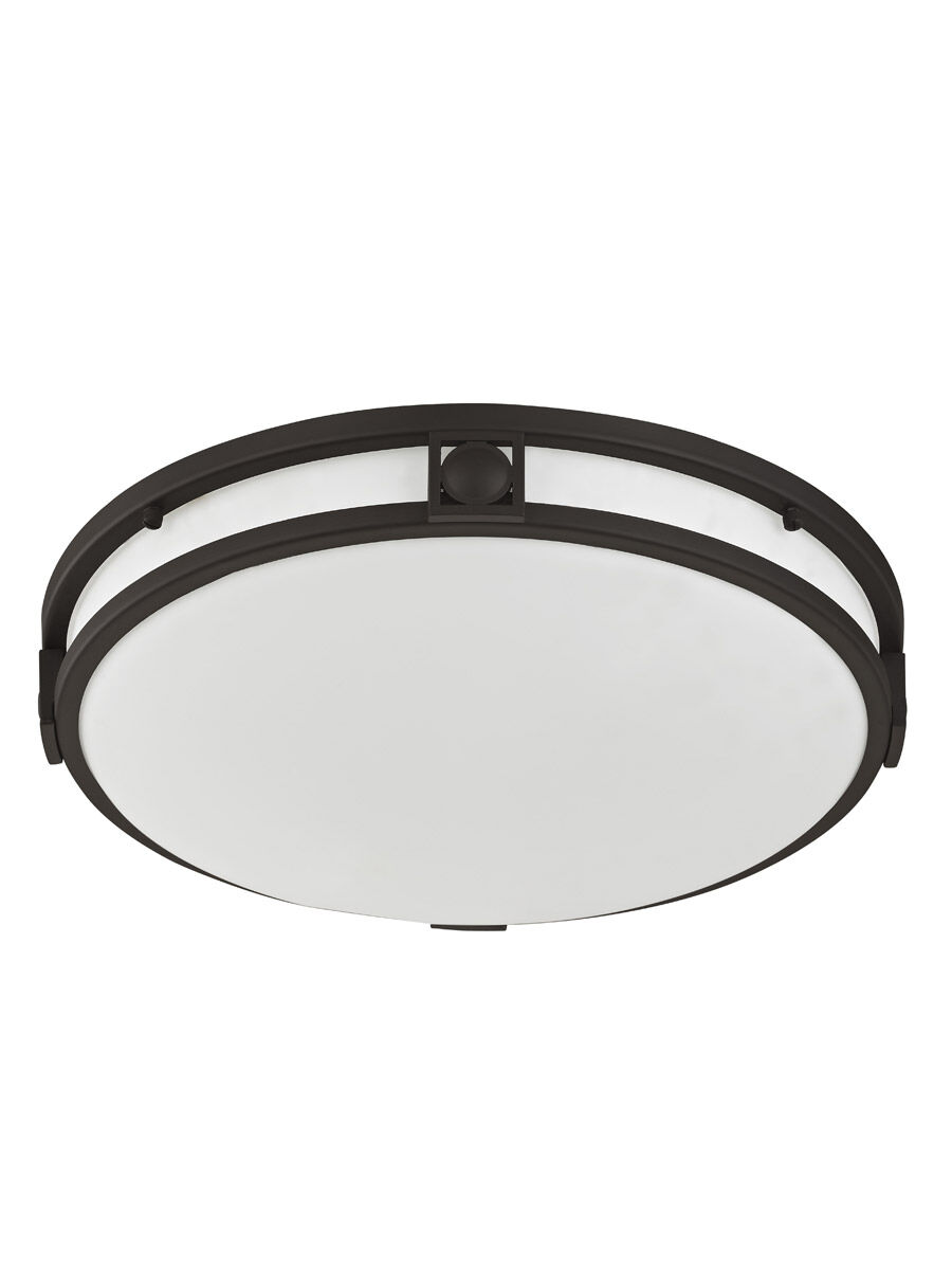 Titania 3 Light 16 inch Bronze Flush Mount Ceiling Light