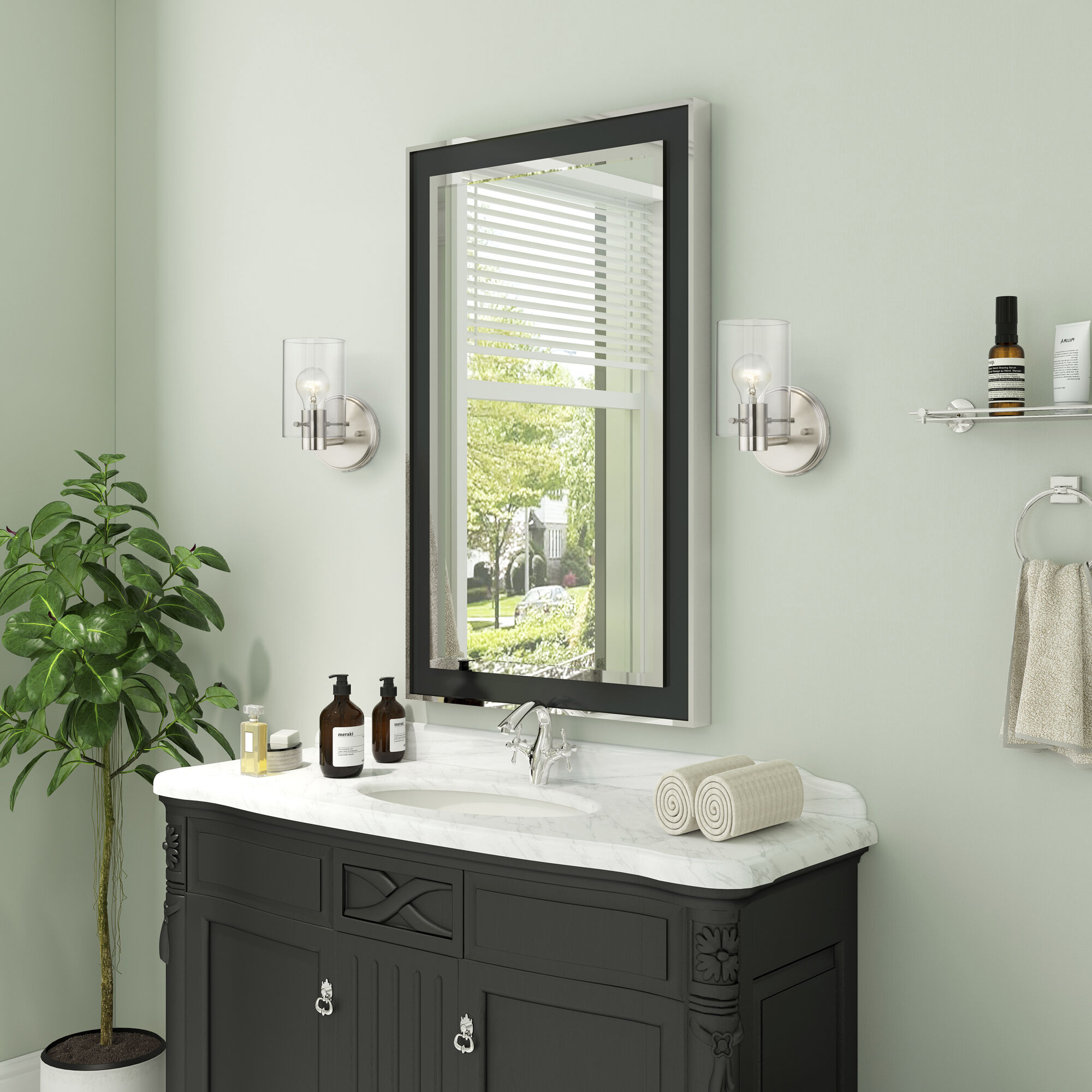 Munich 1 Light 5 inch Brushed Nickel Single Sconce Wall Light, Single