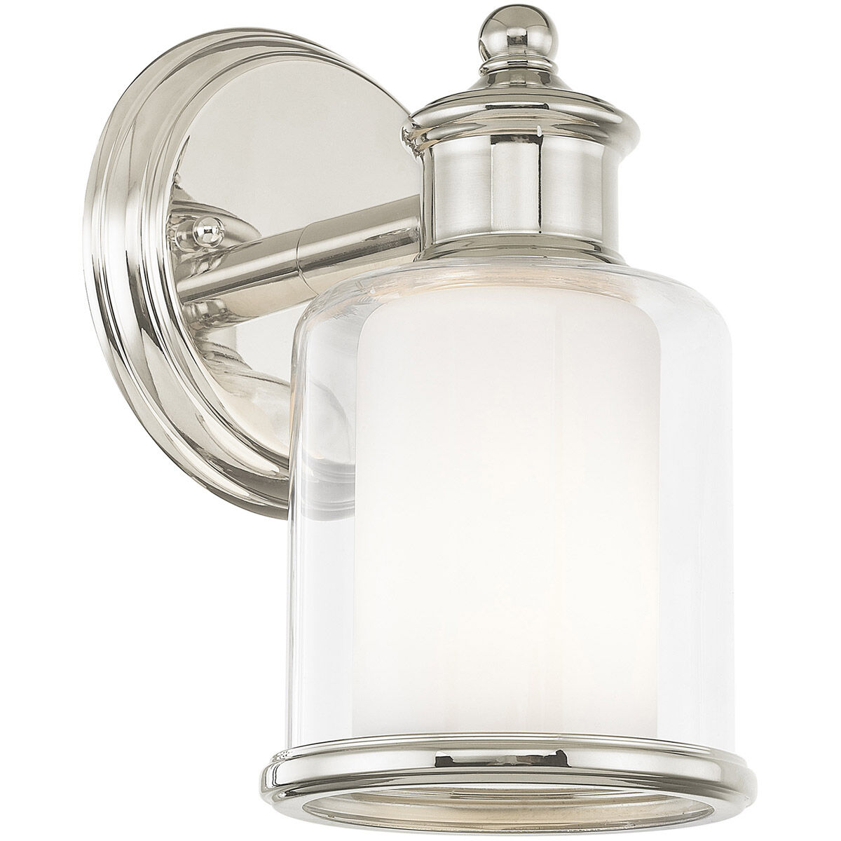 Middlebush 1 Light 6 inch Polished Nickel Wall Sconce Wall Light