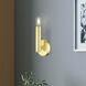 Copenhagen 1 Light 5.13 inch Satin Brass ADA Wall Sconce Wall Light, Single