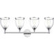 Ashridge 4 Light 35.75 inch Polished Chrome Large Vanity Sconce Wall Light
