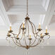Chesterfield 8 Light 32 inch Hand Applied Venetian Golden Bronze Chandelier Ceiling Light