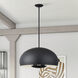 Domma 4 Light 22.5 inch Black Pendant Ceiling Light