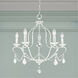 Chesterfield 5 Light 22 inch Antique White Chandelier Ceiling Light
