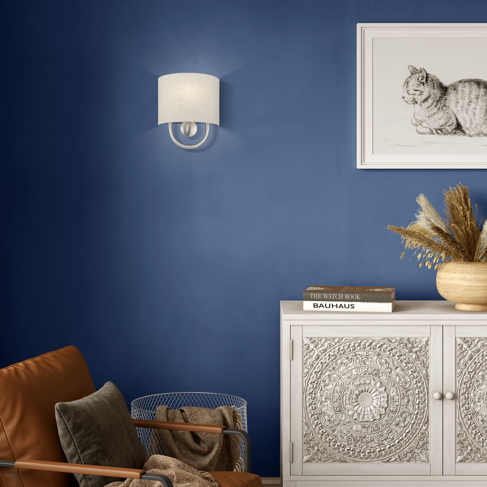 Stratton 1 Light 9 inch Brushed Nickel ADA Wall Sconce Wall Light