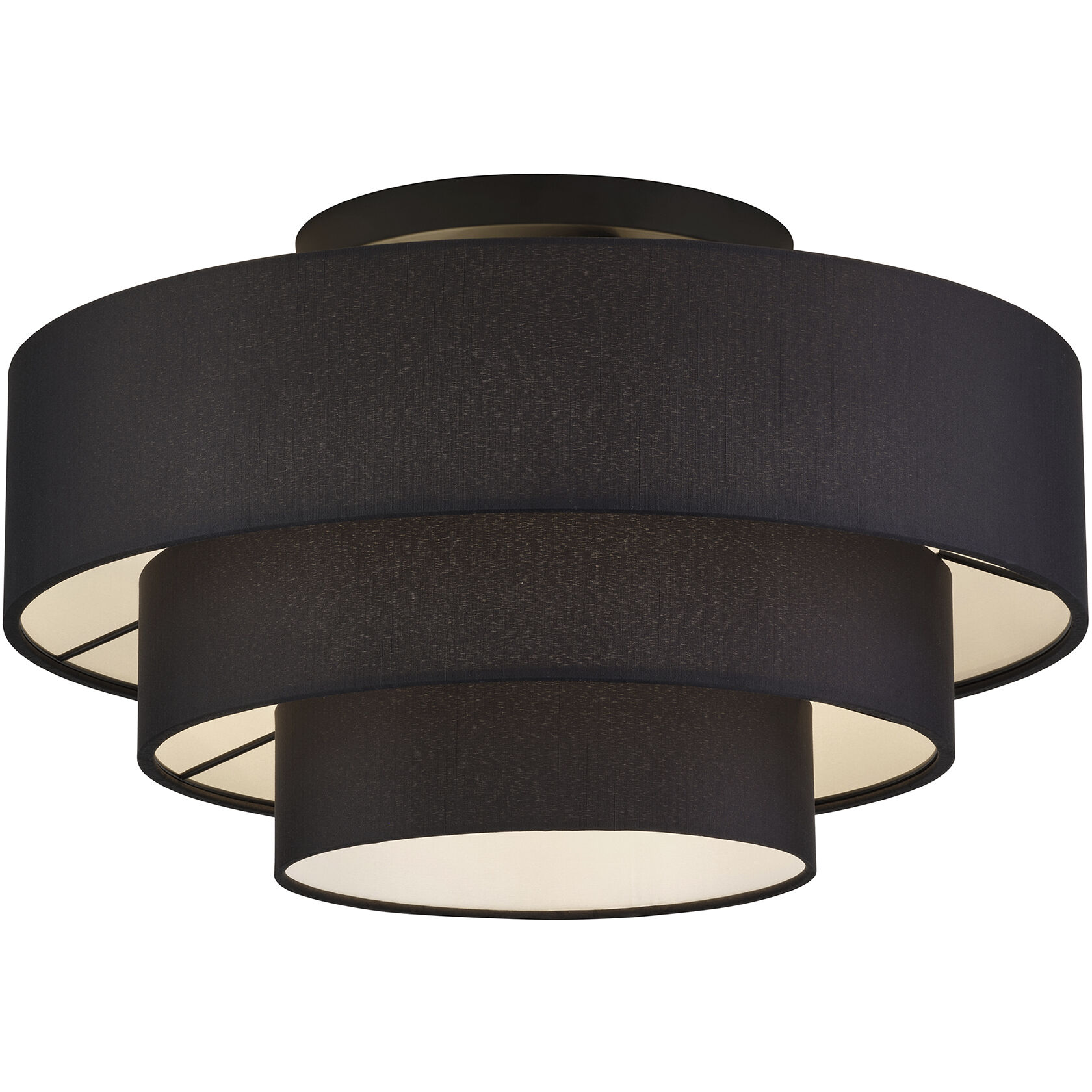 Bainbridge 4 Light 21 inch Black Semi Flush Mount Ceiling Light, Extra Large