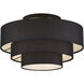Bainbridge 4 Light 21 inch Black Semi Flush Mount Ceiling Light, Extra Large