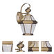 Georgetown 1 Light 15 inch Antique Brass Outdoor Wall Lantern