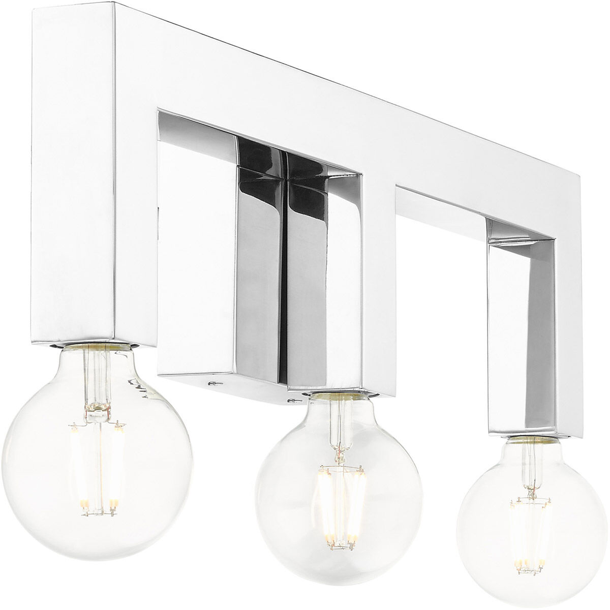 Solna 3 Light 22 inch Polished Chrome Vanity Sconce Wall Light