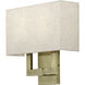 Monroe 2 Light 13 inch Antique Brass ADA ADA Sconce Wall Light