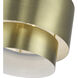 Zolana 2 Light 12 inch Antique Brass Medium Semi-Flush Ceiling Light, Medium