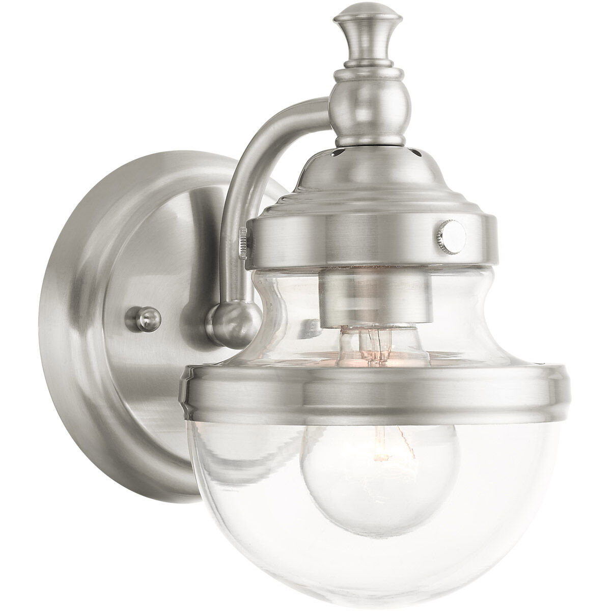 Oldwick 1 Light 6 inch Brushed Nickel Vanity Sconce Wall Light