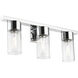 Carson 3 Light 23 inch Polished Chrome Vanity Sconce Wall Light