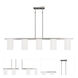 Astoria 5 Light 4 inch Brushed Nickel Chandelier Ceiling Light