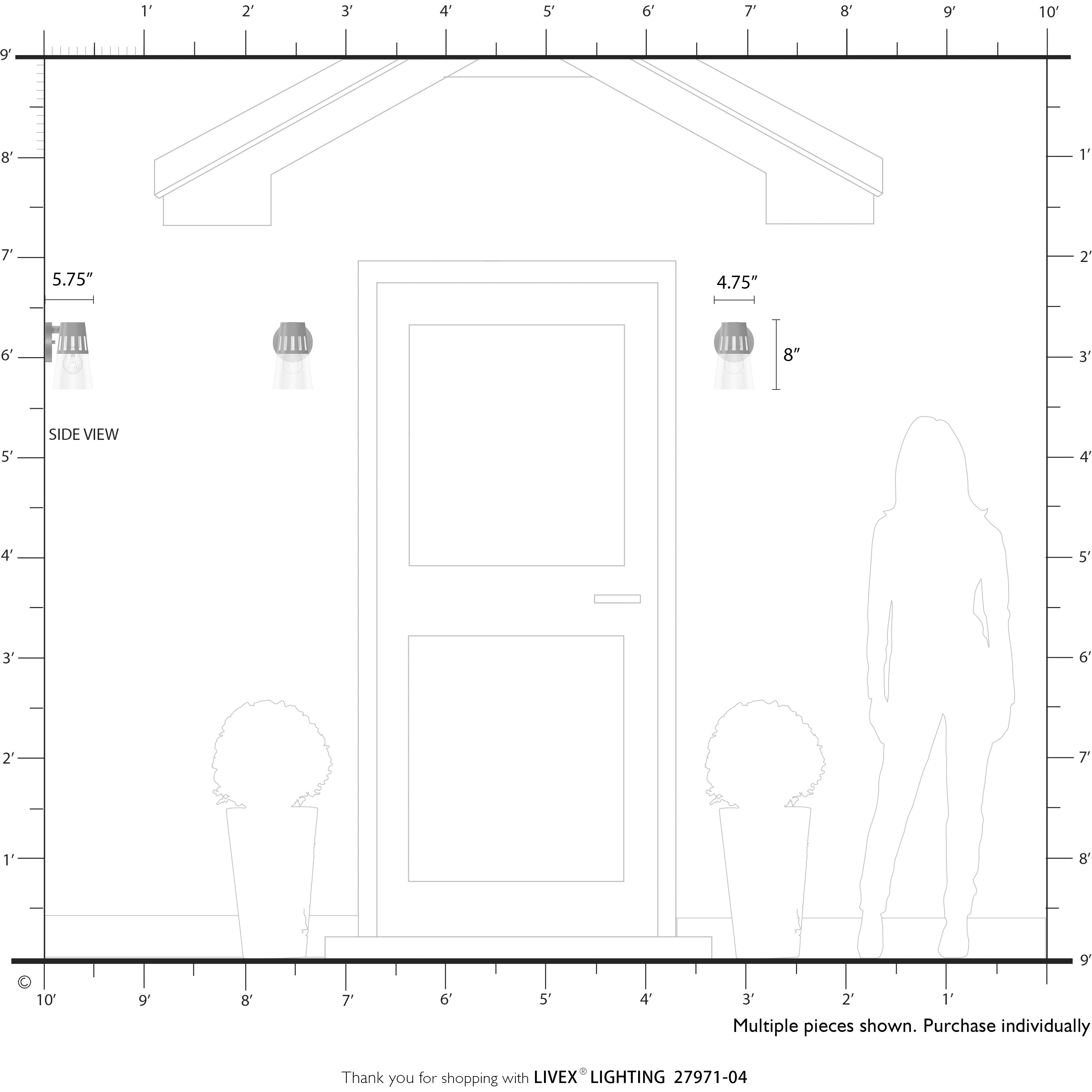 Covington 1 Light 8 inch Black with Soft Gold Finish Accents Outdoor Wall Lantern, Small