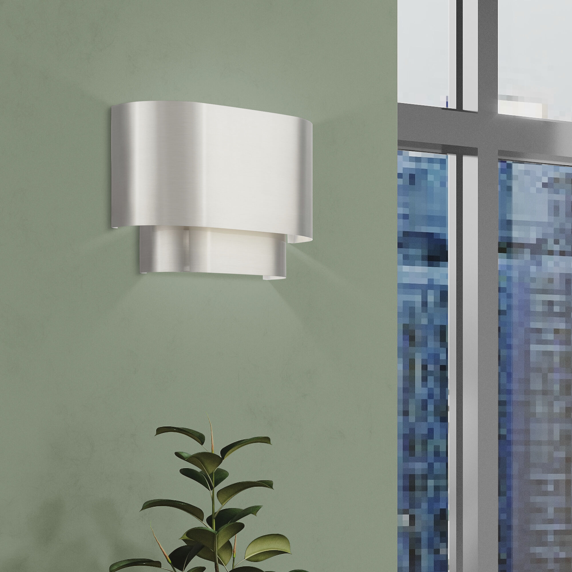 Springview 1 Light 11 inch Brushed Nickel ADA Wall Sconce Wall Light