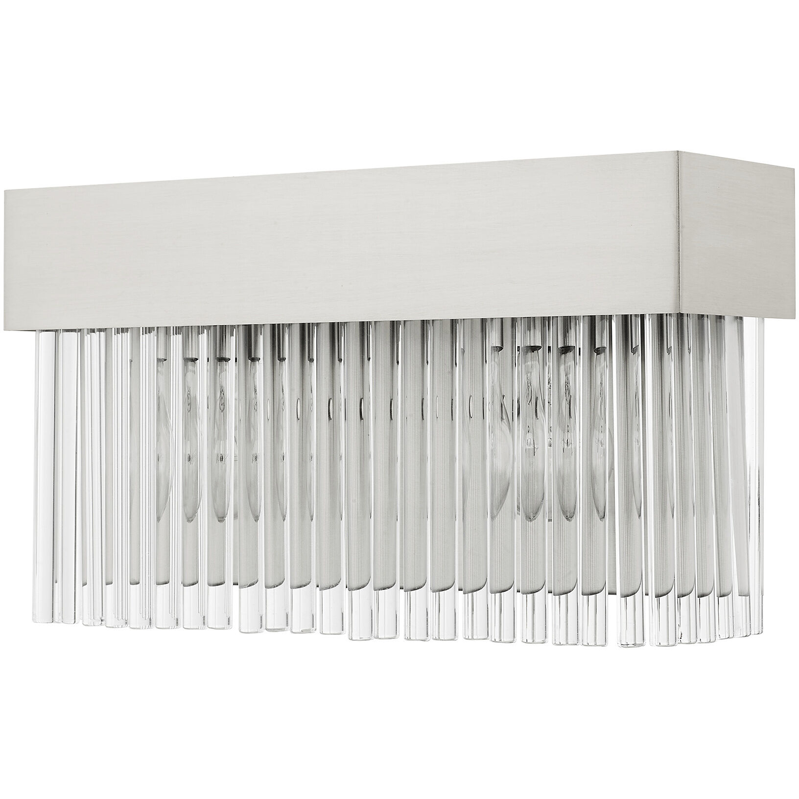 Norwich 2 Light 14 inch Brushed Nickel ADA Sconce Wall Light