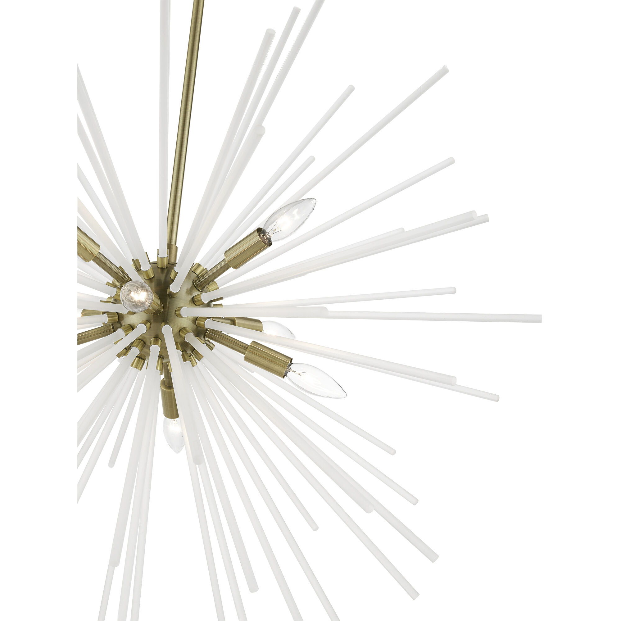 Uptown 8 Light 34 inch Antique Brass Foyer Chandelier Ceiling Light, Large