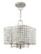 Grammercy 4 Light 14 inch Brushed Nickel Convertible Mini Chandelier/Ceiling Mount Ceiling Light