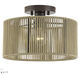 Acordia 1 Light 12 inch English Bronze Semi Flush Mount Ceiling Light, Medium