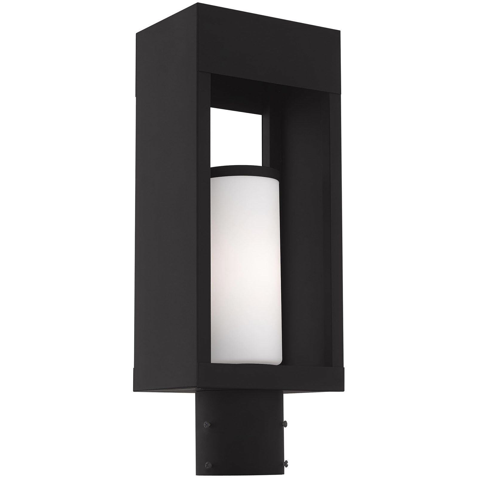 Bleecker 1 Light 17 inch Black Outdoor Post Top Lantern