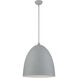 Arlington 3 Light 19 inch Nordic Gray with Brushed Nickel Accents Pendant Ceiling Light