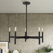 Copenhagen 5 Light 25 inch Black Chandelier Ceiling Light