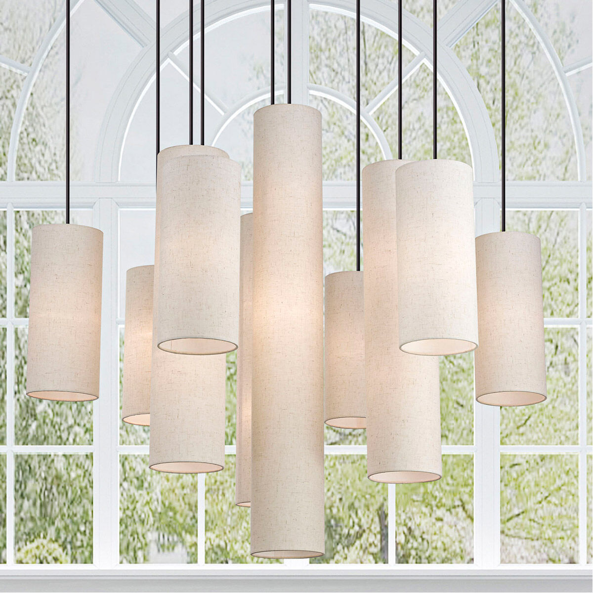 Strathmore 15 Light 45 inch Bronze Foyer Chandelier Ceiling Light