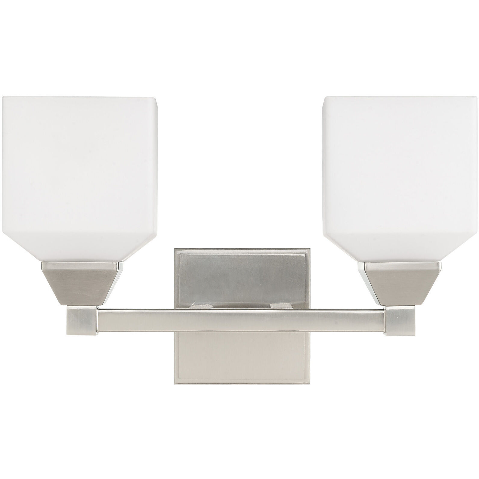 Aragon 2 Light 15 inch Brushed Nickel Bath Vanity Wall Light