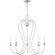 Lucerne 5 Light 24 inch Brushed Nickel Chandelier Ceiling Light
