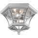Monterey/Georgetown 2 Light 11 inch Brushed Nickel Outdoor Ceiling Mount