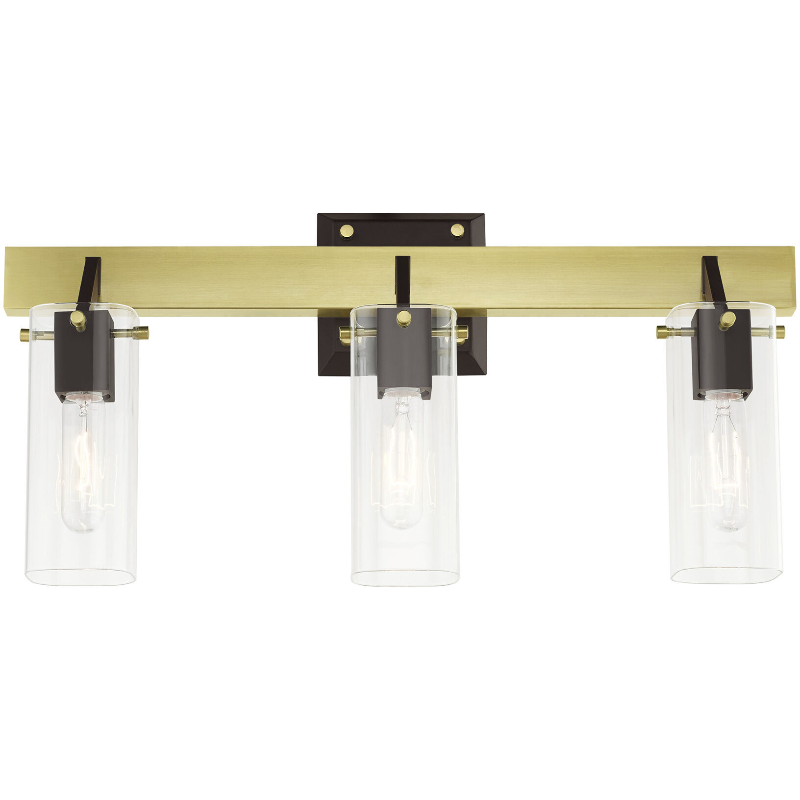 Beckett 3 Light 24 inch Satin Brass Vanity Sconce Wall Light