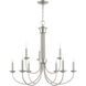 Estate 9 Light 30 inch Brushed Nickel Chandelier Ceiling Light