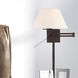 Allison 25 inch 100.00 watt Bronze Swing Arm Wall Lamp Wall Light