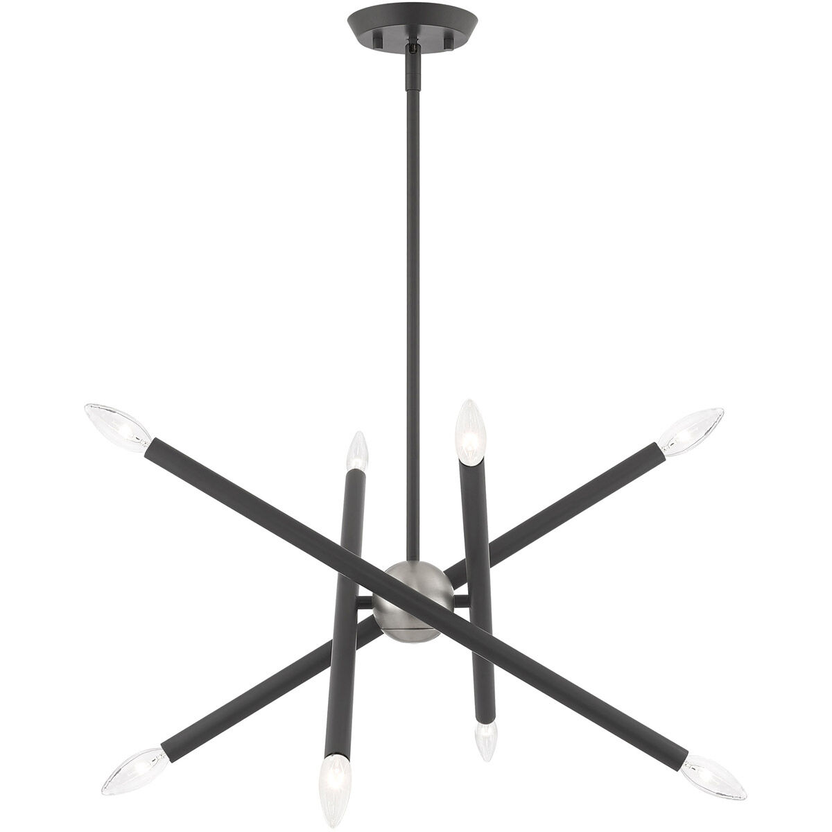 Soho 8 Light 19.5 inch Scandinavian Gray Chandelier Ceiling Light