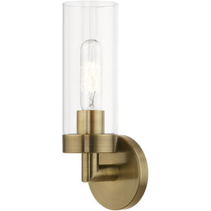 Ludlow 1 Light 4 inch Antique Brass ADA Single Sconce Wall Light, Single