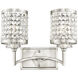 Grammercy 2 Light 14 inch Brushed Nickel Bath Vanity Wall Light