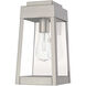 Oslo 1 Light 12 inch Brushed Nickel Outdoor Wall Lantern