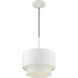 Zolana 1 Light 12 inch White Pendant Ceiling Light