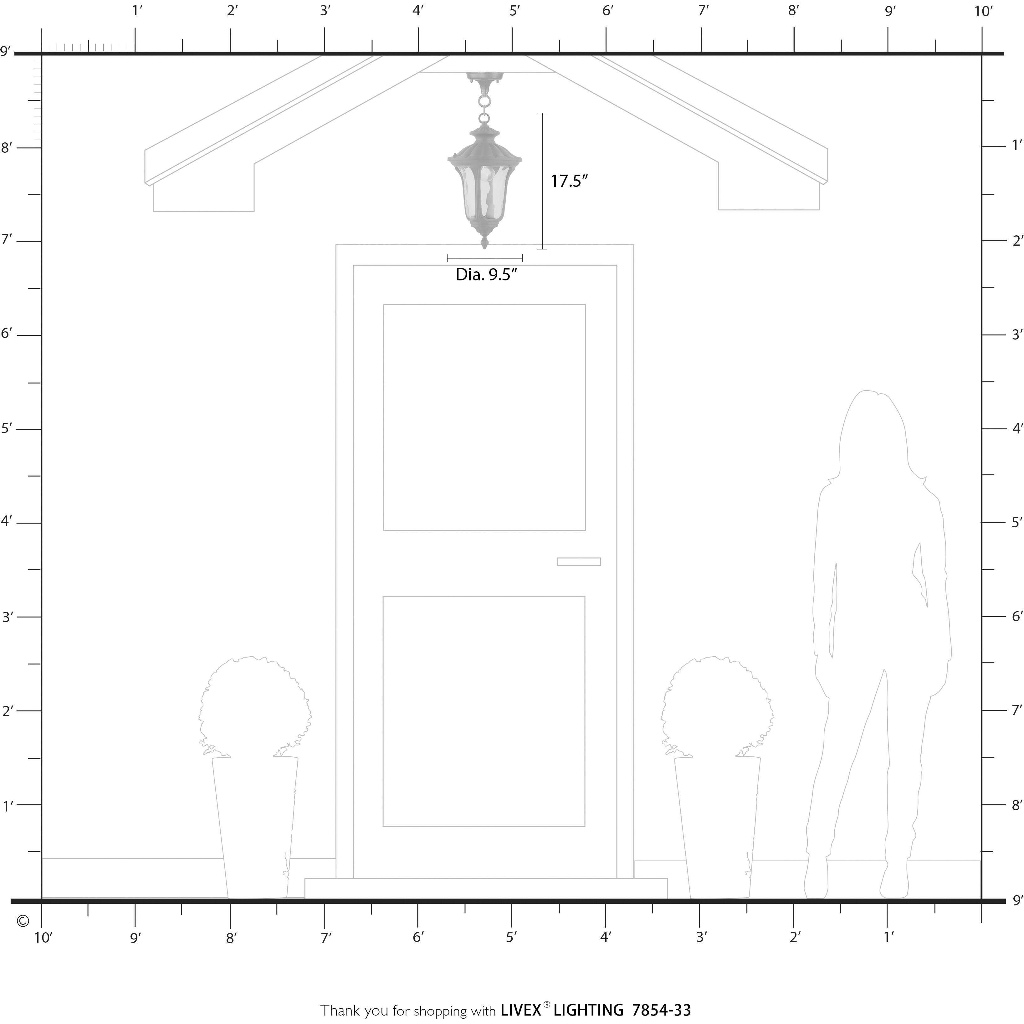 Oxford 1 Light 9.5 inch Soft Gold Outdoor Pendant Lantern, Medium