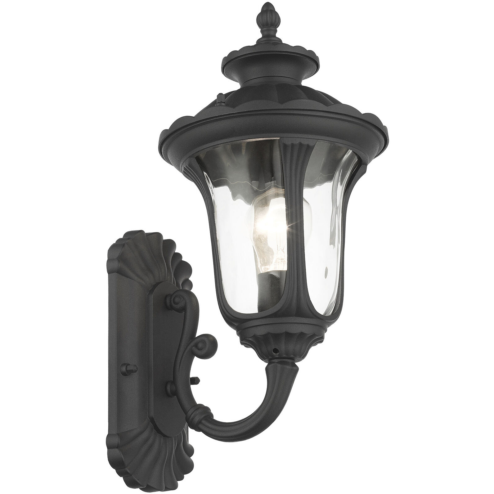 Oxford 1 Light 16 inch Textured Black Outdoor Wall Lantern